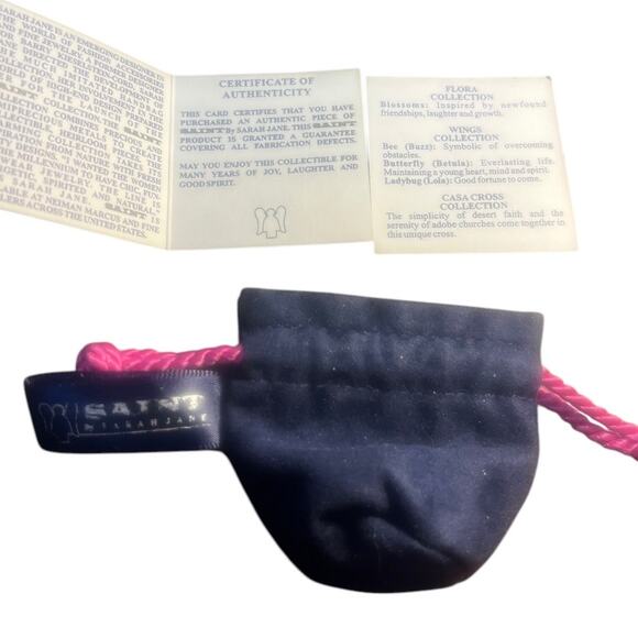 Saint by Sarah Jane Casa Cross Collection Earrings in Sterling .3” - Picture 7 of 8